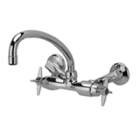 Zurn Z841J2-XL Sink Faucet  9-1/2in Tubular Spout  Four-Arm Hles. Low-lead compliant